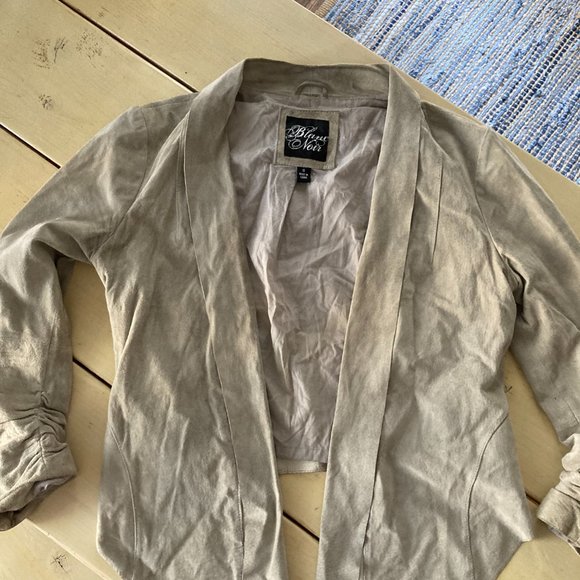 Blanc Noir Leather Cropped Jacket - Picture 3 of 6